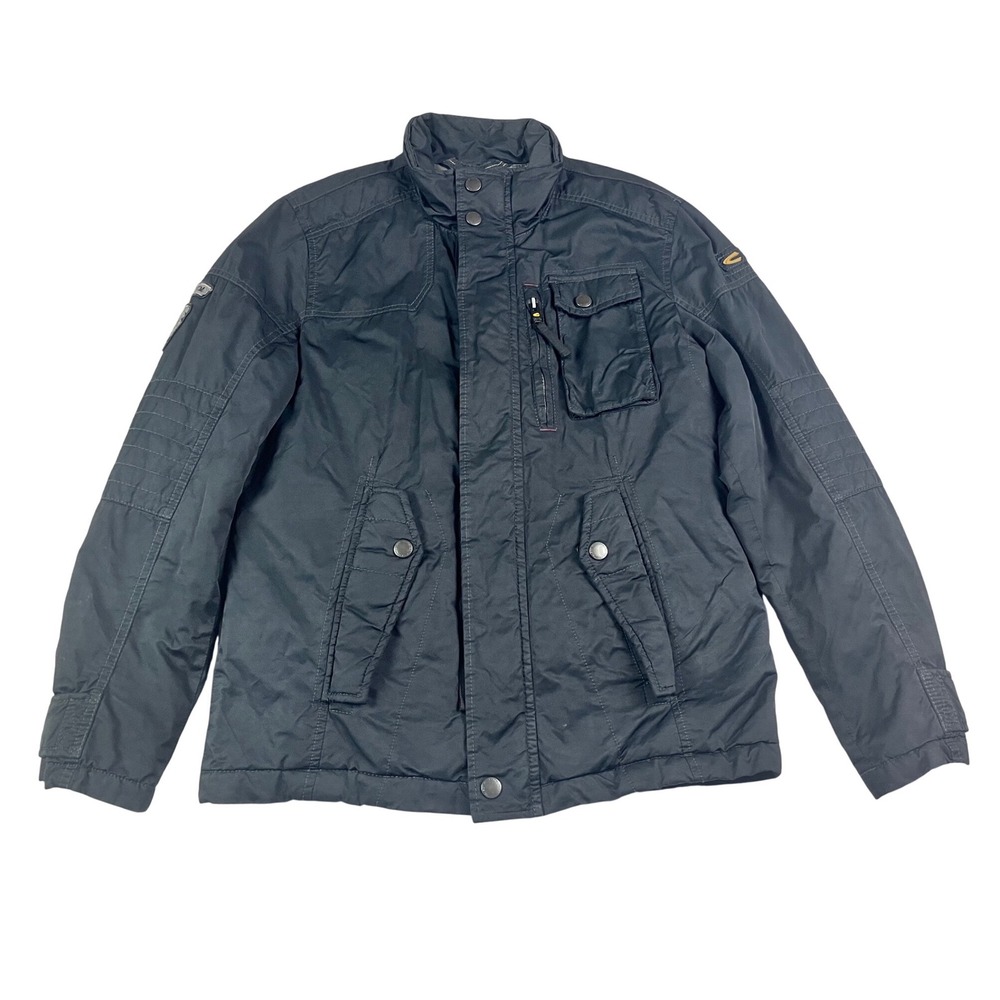 Camel Active Mens‎ Full Zip Puffer Jacket Quilted Size Small Charcoal Gray